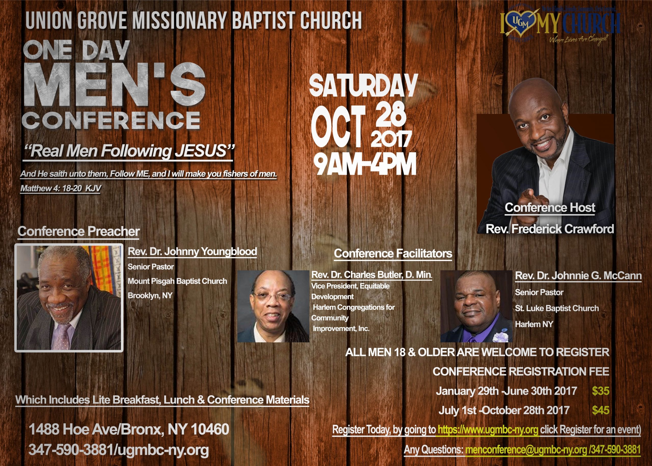 UGMBC One Day Men's Conference Union Grove Missionary Baptist Church